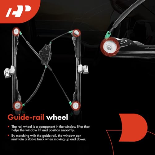 A-Premium Manual Window Regulator Compatible with Ford Focus 2000-2007 Sedan 4-Door Only, Focus 2000-2004 Wagon 4-Door Only, Front Left Driver Side, Replace# 6S4Z5423201AA by A-premium - Image 6