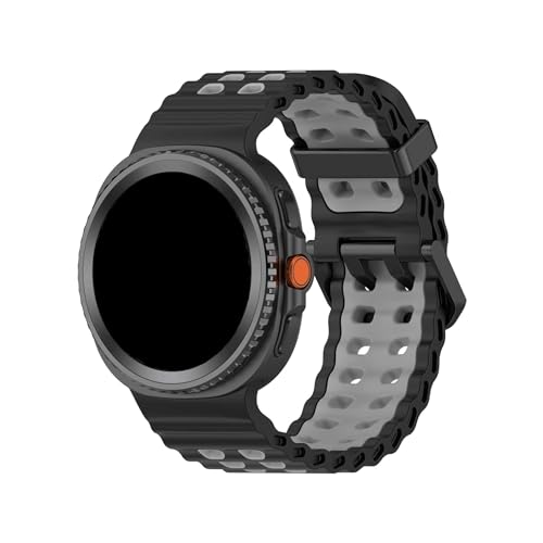 �V���J�Q���X�|�[�c�x���g�ɓK������Samsung Galaxy Watch 8 40 mm 44 mm/8 Classic 46 mm�x���g�A�N�Z�T���[(Black-Gray,For Galaxy Watch 8 44mm)