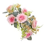 Photo Gallery solustre 2pezzi anello per candela rosa artificiale anelli per candela per pilastri ghirlande di anelli per floreali materiale di buona qualità durevole e decorativo per feste matrimonio e Photo Gallery solustre 2pezzi anello per candela rosa artificiale anelli per candela per pilastri ghirlande di anelli per floreali materiale di buona qualità durevole e decorativo per feste matrimonio e