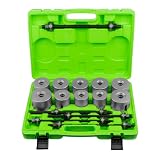 JBM Set Universale per Estrazione e Installazione Silentblock, Verde, M10-M18, con Custodia, Kit Professionale per Boccole e Cuscinetti