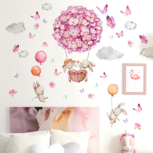Vinilos Decorativos Flower Balloon con Animales miniatura 3