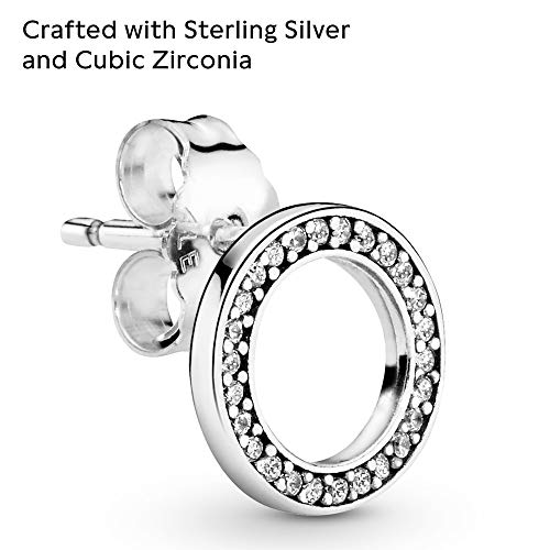 PANDORA Forever Stud Earrings - Great Gift for Her - Stunning Women's Earrings - Sterling Silver & Cubic Zirconia3