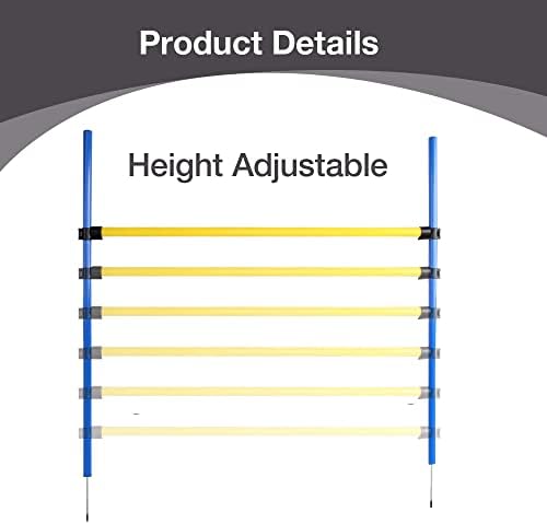 Pet Prime Pet Dogs Outdoor Games Agility Exercise Training Equipment Jump Hurdle bar Obedience Show Training for Dogs