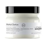 L’Oréal Professionnel Metal Detox Hair Mask 150ml, Prevent Breakage & Colour Fade from Hard Water, Moisturising Conditioner Treatment for Smooth, Shiny Hair, Prevent Damaged Hair