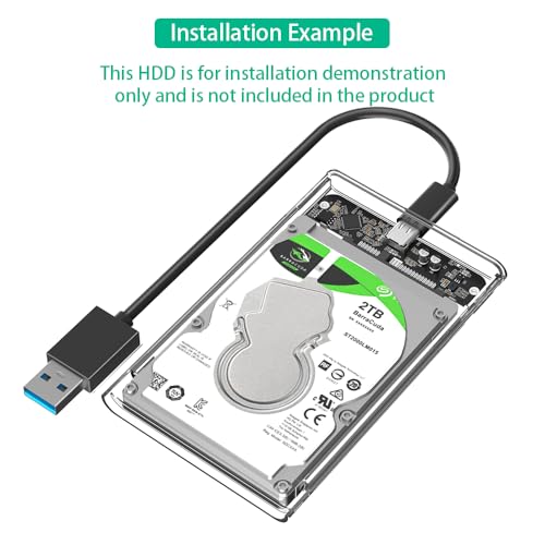 Caja externa para disco duro SATA 2.5" con USB C 3.1 miniatura 3