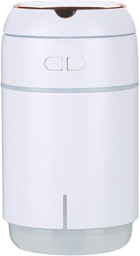 Facial Steamer Face Steamer Nano Ionische Cold Mist Sprayer,Spiegel Luchtbevochtiger LED Nachtlampje Draagbare Sproeier voor Auto/kantoor/Slaapkamer, Wit