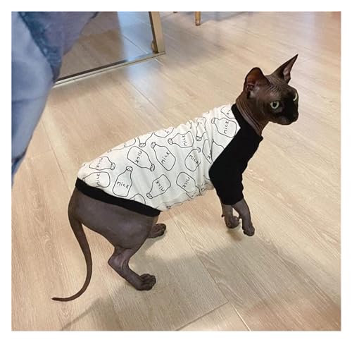 Ropa para gatos Sphynx Mao camiseta transpirable de primavera verano shooter comfort XXL 5