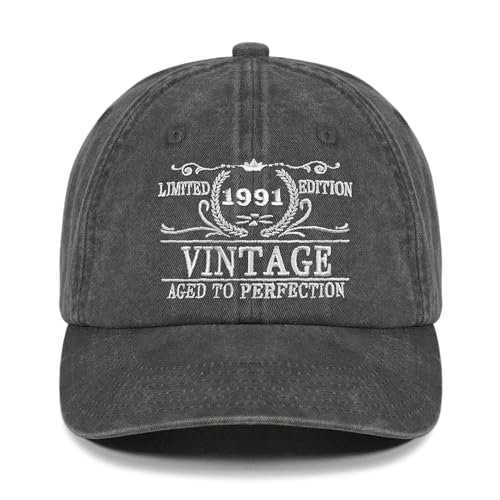 Roceyang 35th Birthday Gifts for Him Her, 1991 Unique Gifts for 35 Year Old Men Women Hat