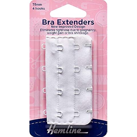 Hemline Bra Extenders - White Cover
