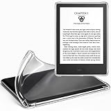 CoBak Étui pour Kindle - Étui Transparent pour Le 6' Nouveau Kindle 11e génération 2024 (Modèle RS23CV) / 2022 (Modèle C2V2L3) - Dos en Silicone léger et résistant aux Rayures