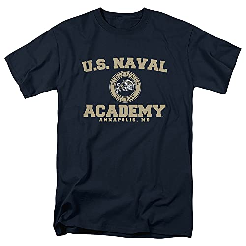 Us Naval Academy Official Circle Logo Unisex Adult T-Shirt, Circle Logo, Medium