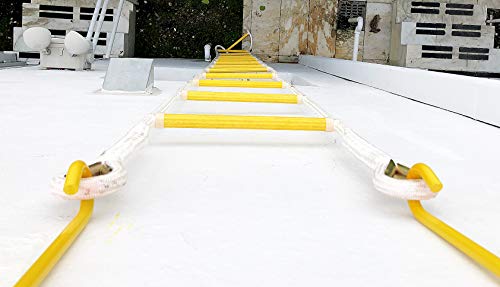 ISOP Fire Escape Ladder for Second Story Windows 13ft Rust Resistant Safety Window Ladder for Fire Escape 2 Story with Hooks - Emergency Escape Ladders - Life-Saving Certified Tool (13ft with Hooks) by ISOP - Image 2