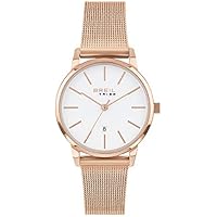 Reloj BREIL colección Avery Esfera monocromática Solo Movimiento de Tiempo - Malla de Acero de Color y Cuarzo 3H para Mujer