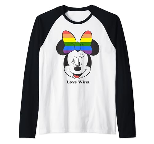 Minnie Mouse Disney Pride t-shirt baseball raglan anti-frottement confort durable