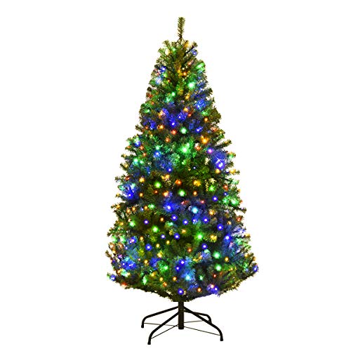 COSTWAY 120/150/180/210cm LED Künstlicher Weihnachtsbaum mit 11...
