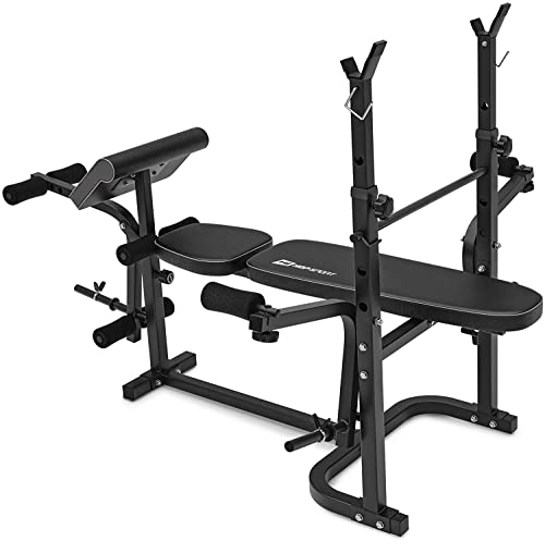 Hop-Sport halterbank krachtstation HS-020 met lange, curl- en dumbbell gewichten 75 kg tot 135 kg - Image 8