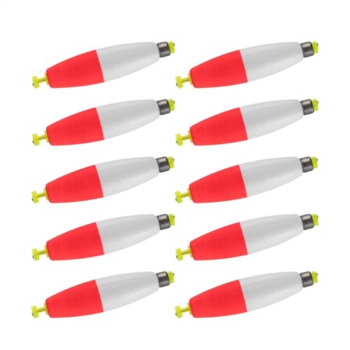 Slip Bobbers para pescar, bobbers para , flotadores de espuma de eva ponderada, 10 unidades, accesorios de para peces azules, peces panfish trucha, bajo