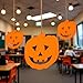 SHAPES ETC 31 Pcs Jack O Lantern Small Single Color Cut-Out 3in- Halloween Decorations, Classroom Crafts, Pumpkin Cutouts, Halloween Party Supplies, Fall Decor, Bulletin Boards Made in USA