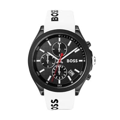 BOSS Reloj Cronógrafo de Cuarzo para Hombre 44 mm Colección VELOCITY con Correa de Silicona, Función de Fecha, 3 Subesferas, Resistencia al Agua 5ATM | Ya disponible en tu tienda friki favorita! En mundofriki.es!
