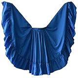 Professional Dance Skirt for Folkloric Mexican or Flamenco Dancing Double Circle (Doble Vuelo) (Turq