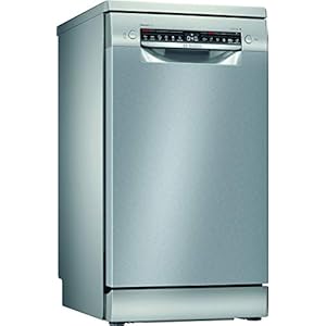 Bosch SPS4HMI61E Serie 4 Smarter Geschirrspüler freistehend, 45 cm breit, Besteckschublade, Silence Programm besonders leise, Extra Trocknen auf Knopfdruck