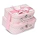 Geschenkboxen für Neugeborene, 2 Stück, Rosa