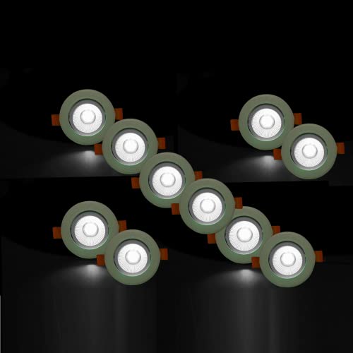 Image of D'Mak 6 Watt Round LED COB Light for POP /Recessed Lighting (White, 10)