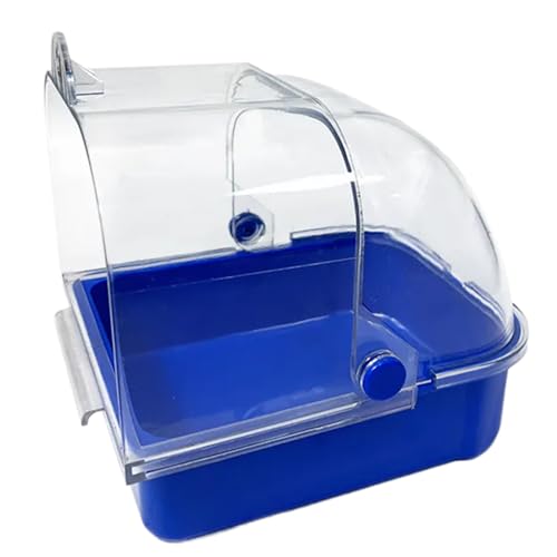 LFRXION Bird Shower Room Birdcages External Screw Bath Room Parrot Bathtub Birdcages Clear Bathing Tub Budgies Cage Decors