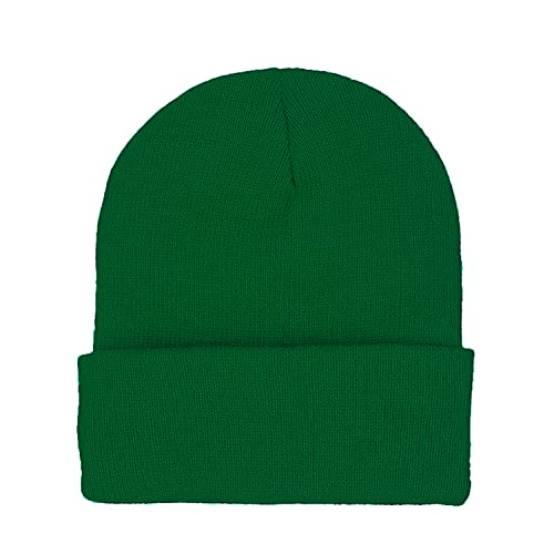 Doovid Toddler Beanie Kids Warm Knit Beanie Hat Baby Boys Girls Knit Caps Classic Autumn Winter Hats Green #TOP3