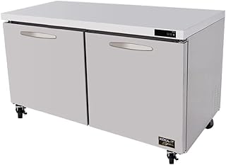 Kool-It KUCF-60-2 Two-Section Undercounter Reach-in Freezer, 16.7 Cubic Feet
