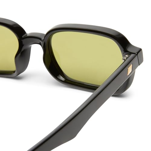 Le Specs Pilferer Sunglasses - Black Olive, Rectangle, Unisex, Contempory 90s Style4