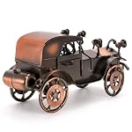 Metal Antique Vintage Car Model Home Decor, Reddish Handcrafted Collections Collectible Vehicle, Classic Car Model Gifts for Men, Bar - Image 4
