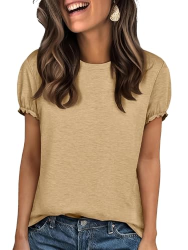 Image of UNCLECAT Women's Short Sleeve T Shirts Trendy Crew Neck Tops Basic Tee