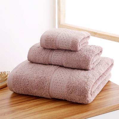Serviette de bain pur coton absorbante WLLLO costume trois pièces pour adulte
