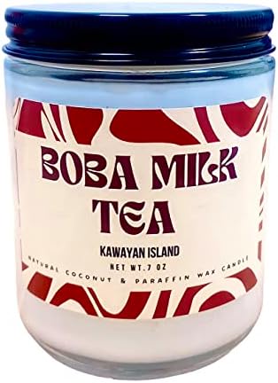 Kawayan Island Natural Coconut & Paraffin Wax Candle (Boba Milk Tea)