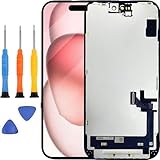 Tefnkiee for iPhone 15 Screen Replacement for iPhone 15 Screen Replacement A2846 A3089 A3090 A3092 LCD Display digitizer Touch Screen with Tools Black 6.1 Inch
