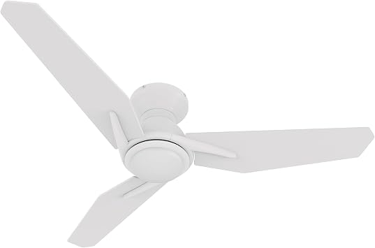 Carro Smart Ceiling Fans with Lights 48, 3 Light Colors Dimmable, 10 Speeds DC Ceiling Fan with Remote, Outdoor, Compatible with Alexa, Siri & Google Home, White