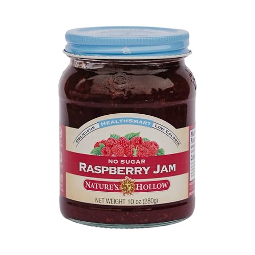 Nature'S Hollow 0698556700507 Raspberry Jam: Sugar Free Jam And Preserves, Low Cal, Non Gmo, Keto Jam, Vegan, Gluten Free, And Diabetic Friendly cover