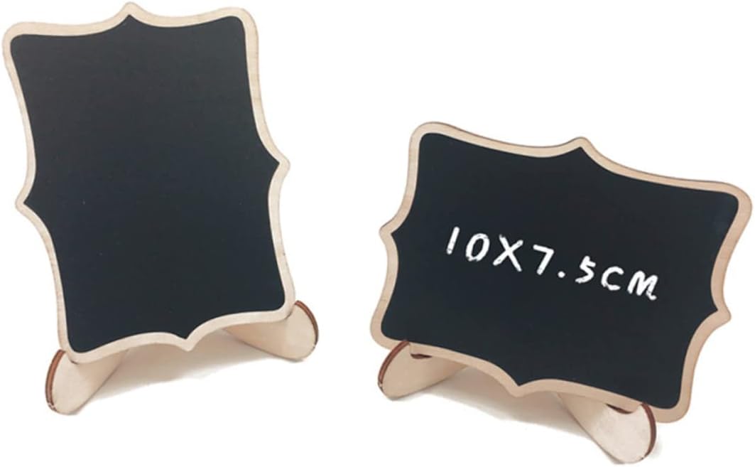 12Pcs Mini Decorative Chalkboard Message Signs with Stand for Weddings