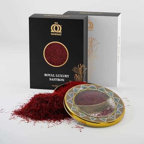 Qaenat Saffron Royal Luxury – Premium All‑Red Super Negin Threads | Pure & certified Kesar | (10g)