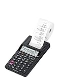 Casio HR-8RCE-BK Calcolatrice Scrivente Portatile, Display A 12 Cifre, Funzioni Check E Correct, Funzioni After Print E Re-print, Scatola, Nero