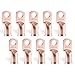 RIOCAN 10pcs Purple Copper Terminal Lugs 2/0 AWG Battery Cable Tubular Lug Ring Terminal Connectors (2/0 AWG - 3/8'' Ring)