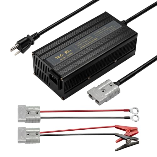 14.6V 30A LiFePO4 Battery Charger for 12V Lithium Batteries