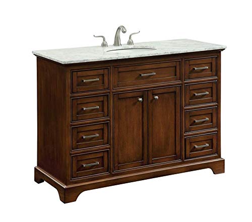 48-Inch Teak Single-Sink Vanity - Elegant Design for Your Bathroom Decor