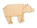 Miniblings tienen Broche de Peluche Oso Pardo Oso Pardo Petz Origami Madera - Hecho a Mano joyería de Moda I Boton del Pin prendedores