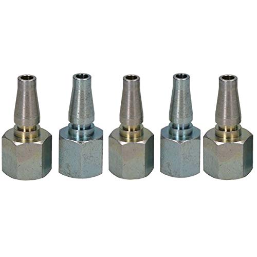 5pk Schrader Profile 17 Series Male Fitting 1/4"BSP Female Thread Air Line Hose
