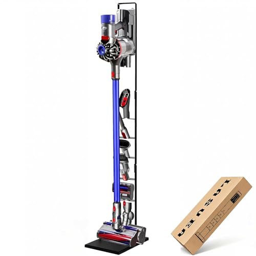 Lasvea Vacuum Stand for Dyson V6, V7, V8, V10, V11, V12, V15 Cordless Cleaners - Heavy Base Metal Bracket Holder, Accessory & Attachment Storage