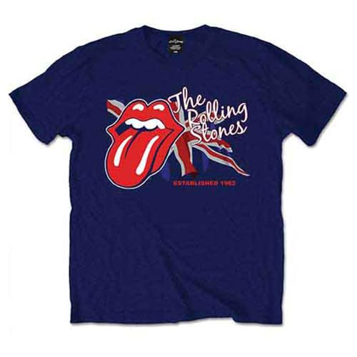 Image of The Rolling Stones Lick The Flag T Shirt XL Navy