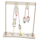 Compact et portable : la petite taille du kit le rend facile à transporter, permettant aux étudiants de réaliser des expériences et de présenter leurs projets partout où ils vont,kits pédagogiques de physique,modèle à poulie