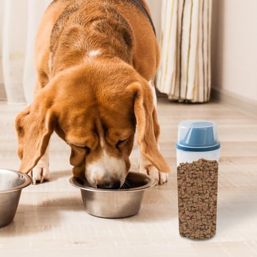 Contenedor de golosinas para perros contra derrames y falta de espacio 3